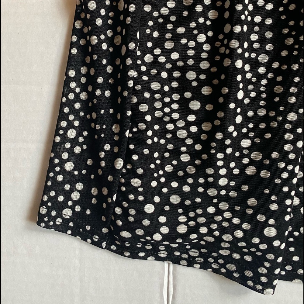 Siren Lily Black & White Polka Dot Stretch Dress. NWT Size 3X Workwear Boho - Picture 8 of 11